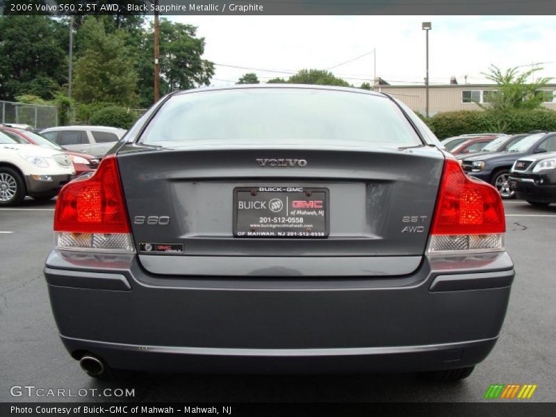 Black Sapphire Metallic / Graphite 2006 Volvo S60 2.5T AWD