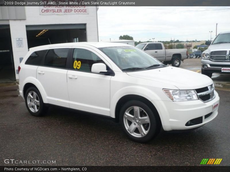 Stone White / Dark Slate Gray/Light Graystone 2009 Dodge Journey SXT AWD