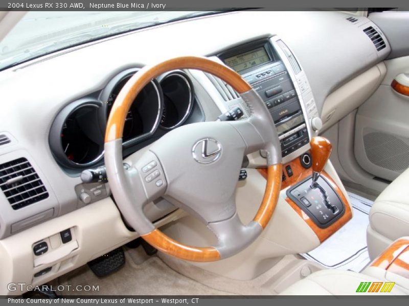 Neptune Blue Mica / Ivory 2004 Lexus RX 330 AWD