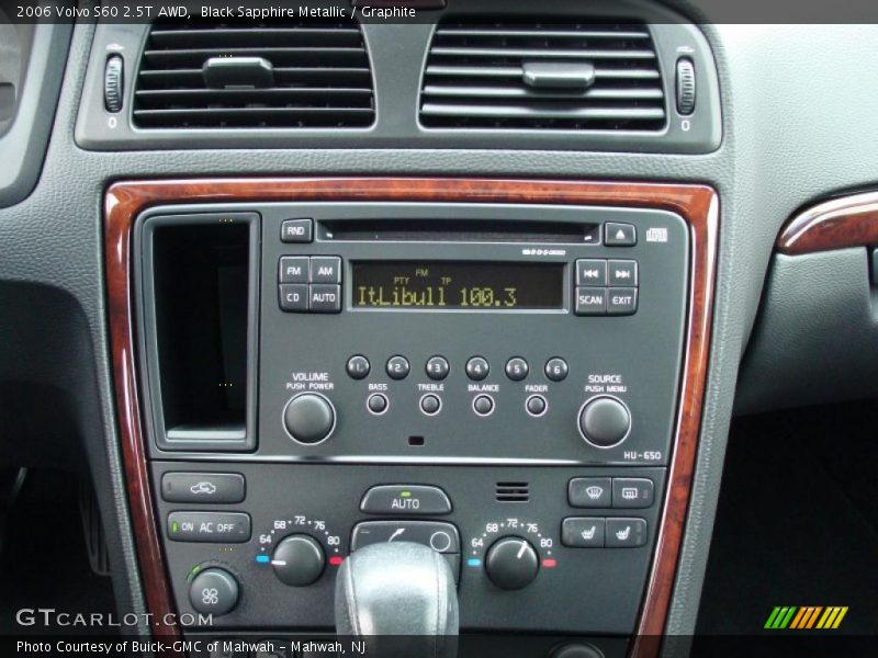 Black Sapphire Metallic / Graphite 2006 Volvo S60 2.5T AWD