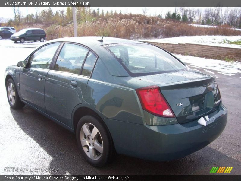 Cypress Green / Tan 2007 Saturn ION 3 Sedan