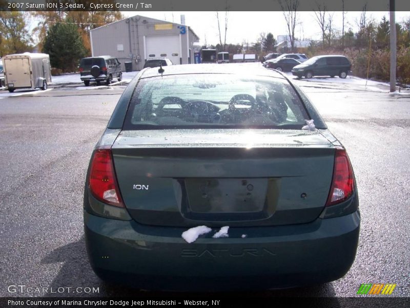 Cypress Green / Tan 2007 Saturn ION 3 Sedan