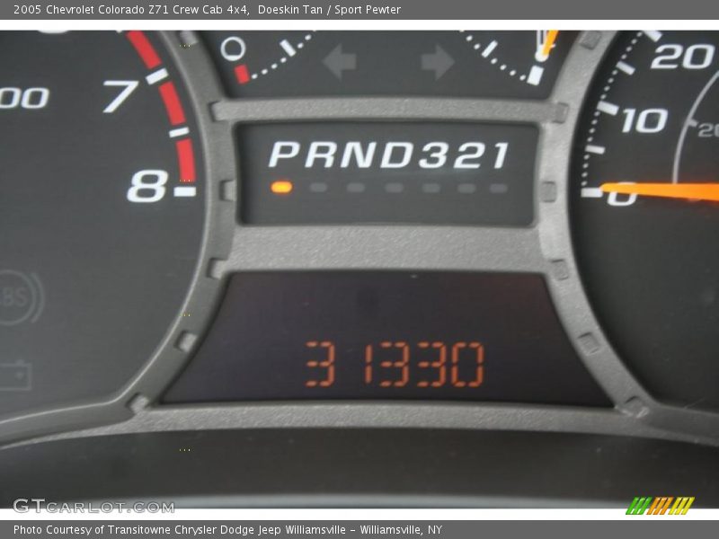 Doeskin Tan / Sport Pewter 2005 Chevrolet Colorado Z71 Crew Cab 4x4
