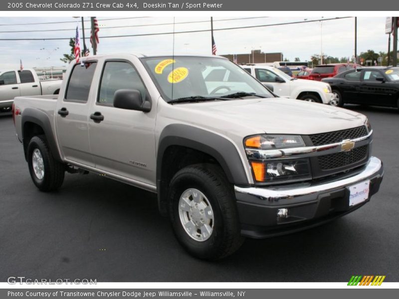 Doeskin Tan / Sport Pewter 2005 Chevrolet Colorado Z71 Crew Cab 4x4