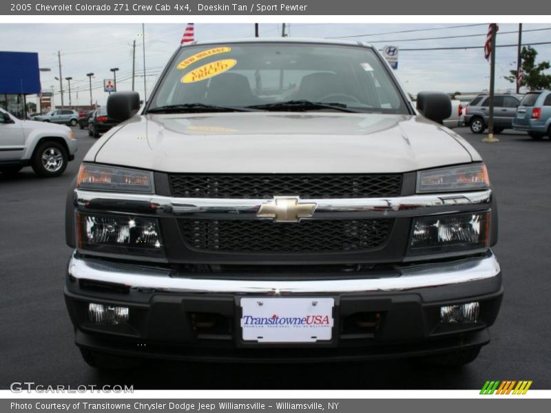 Doeskin Tan / Sport Pewter 2005 Chevrolet Colorado Z71 Crew Cab 4x4