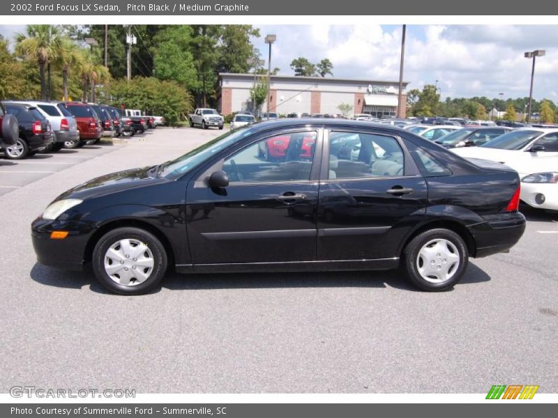 Pitch Black / Medium Graphite 2002 Ford Focus LX Sedan