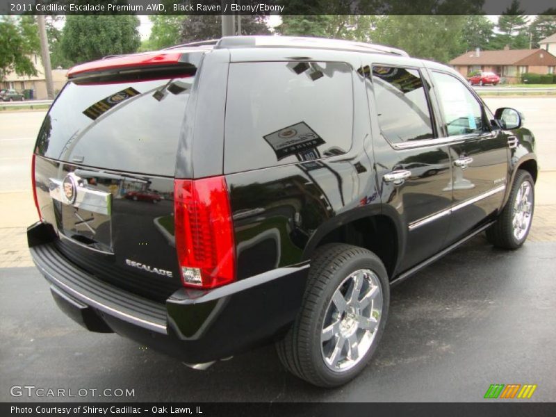 Black Raven / Ebony/Ebony 2011 Cadillac Escalade Premium AWD