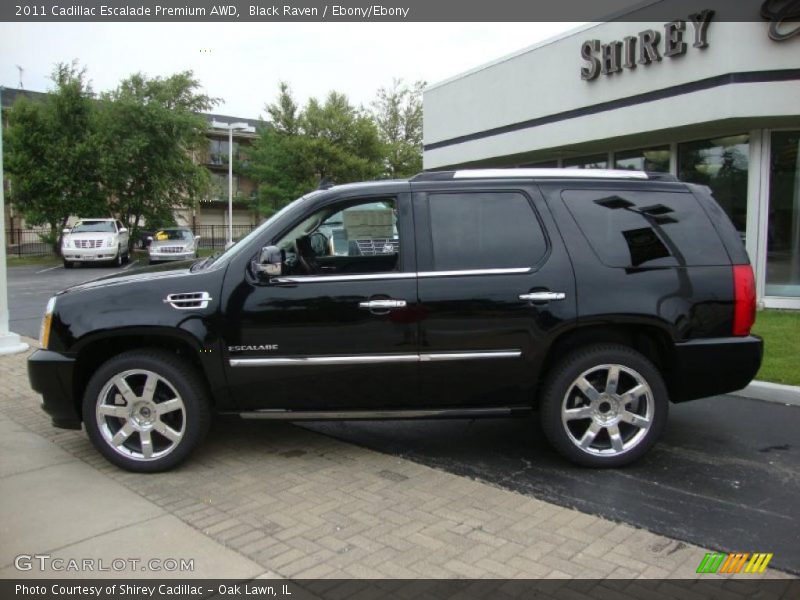 Black Raven / Ebony/Ebony 2011 Cadillac Escalade Premium AWD