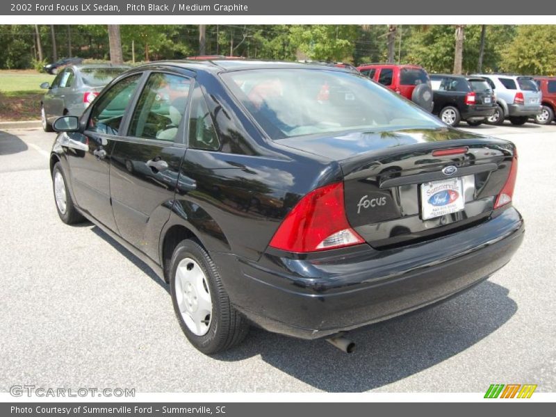 Pitch Black / Medium Graphite 2002 Ford Focus LX Sedan