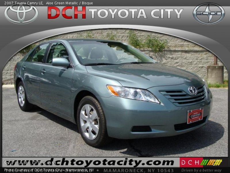 Aloe Green Metallic / Bisque 2007 Toyota Camry LE
