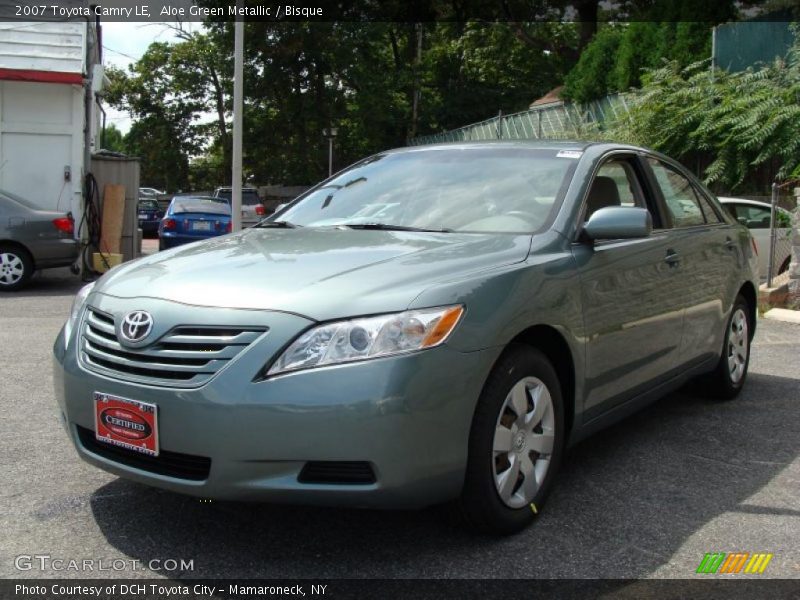 Aloe Green Metallic / Bisque 2007 Toyota Camry LE
