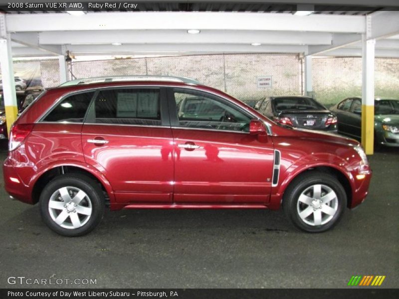 Ruby Red / Gray 2008 Saturn VUE XR AWD