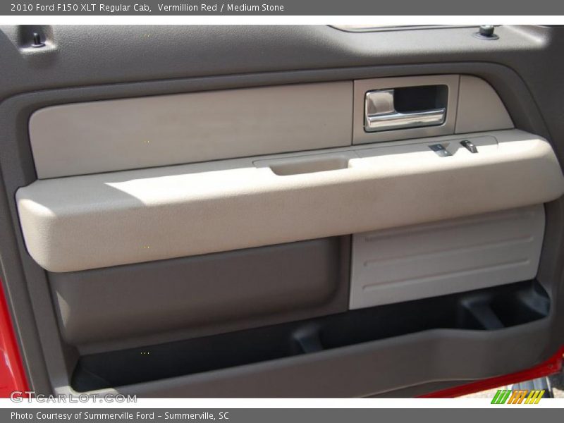 Vermillion Red / Medium Stone 2010 Ford F150 XLT Regular Cab