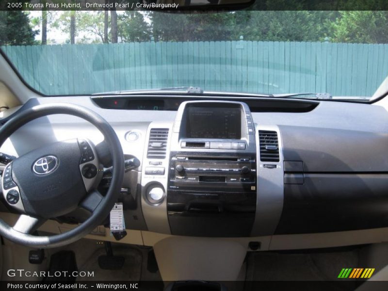 Driftwood Pearl / Gray/Burgundy 2005 Toyota Prius Hybrid