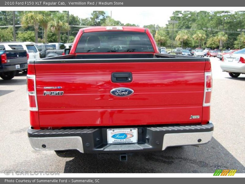 Vermillion Red / Medium Stone 2010 Ford F150 XLT Regular Cab
