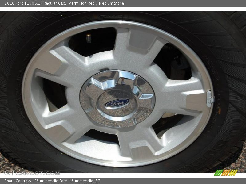 Vermillion Red / Medium Stone 2010 Ford F150 XLT Regular Cab