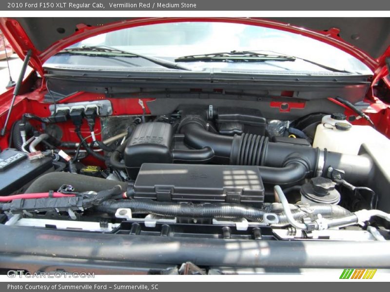 Vermillion Red / Medium Stone 2010 Ford F150 XLT Regular Cab