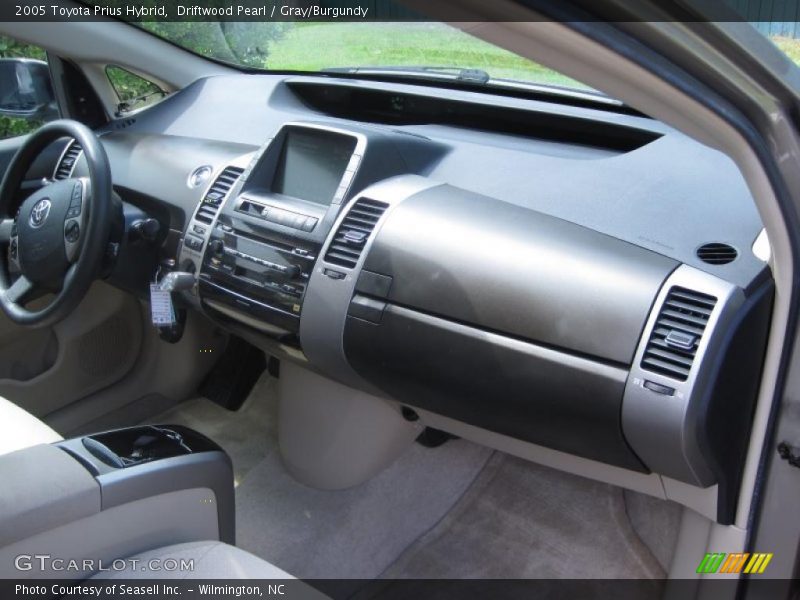 Driftwood Pearl / Gray/Burgundy 2005 Toyota Prius Hybrid