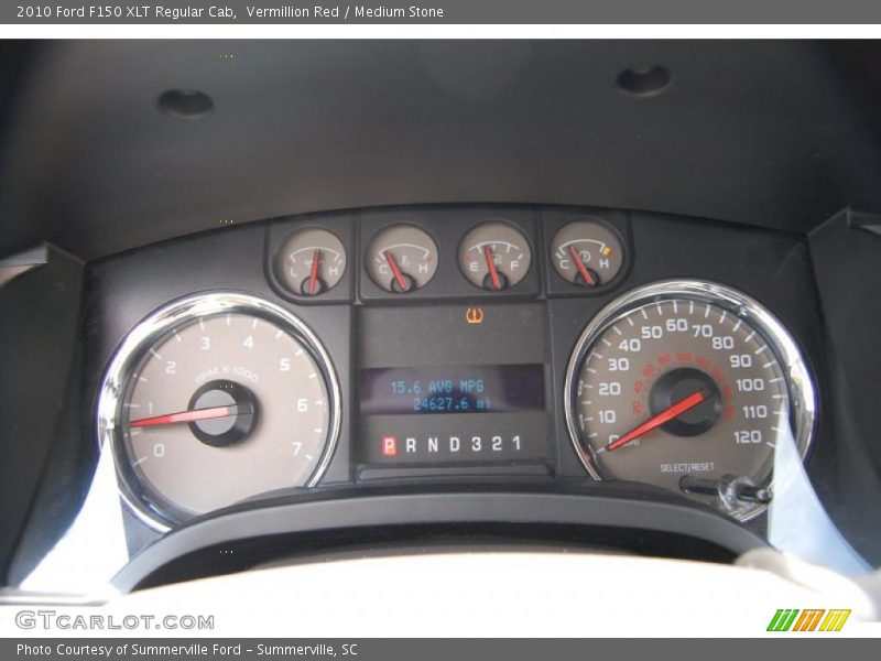 Vermillion Red / Medium Stone 2010 Ford F150 XLT Regular Cab