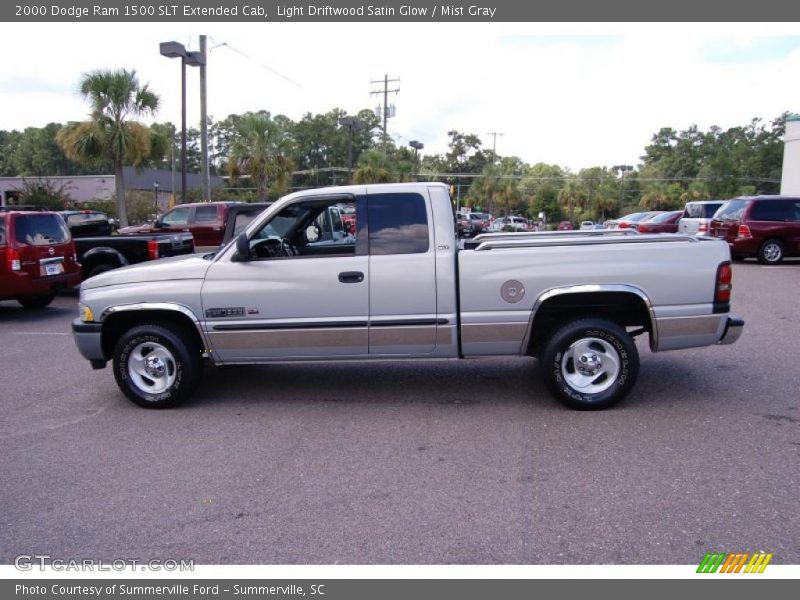 Light Driftwood Satin Glow / Mist Gray 2000 Dodge Ram 1500 SLT Extended Cab