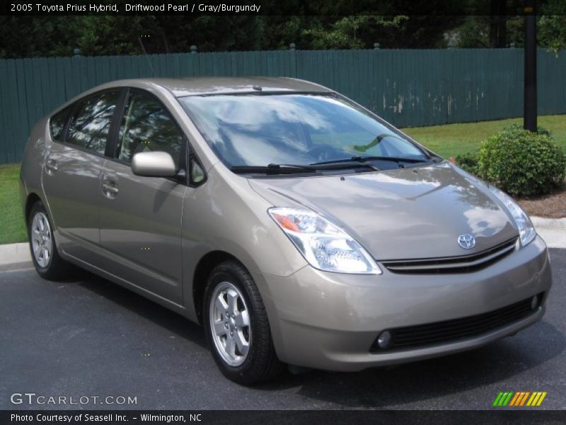 Driftwood Pearl / Gray/Burgundy 2005 Toyota Prius Hybrid
