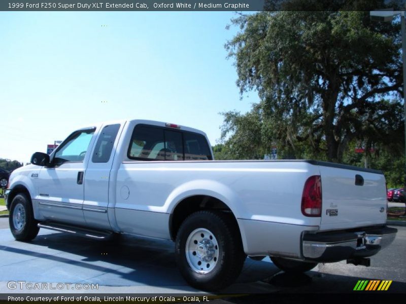 Oxford White / Medium Graphite 1999 Ford F250 Super Duty XLT Extended Cab