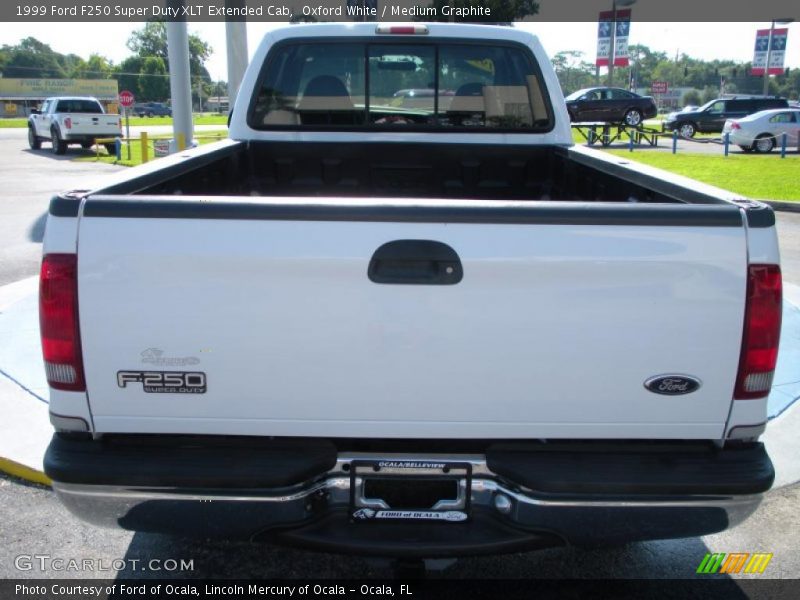 Oxford White / Medium Graphite 1999 Ford F250 Super Duty XLT Extended Cab