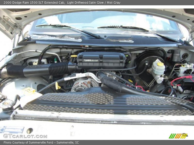 Light Driftwood Satin Glow / Mist Gray 2000 Dodge Ram 1500 SLT Extended Cab