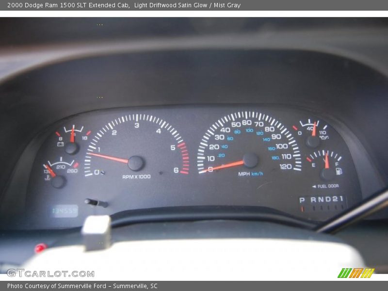 Light Driftwood Satin Glow / Mist Gray 2000 Dodge Ram 1500 SLT Extended Cab