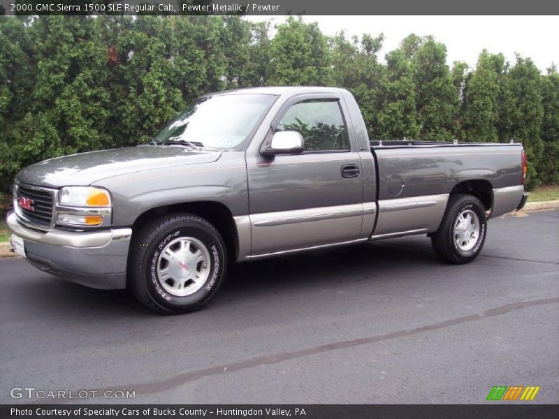 Pewter Metallic / Pewter 2000 GMC Sierra 1500 SLE Regular Cab