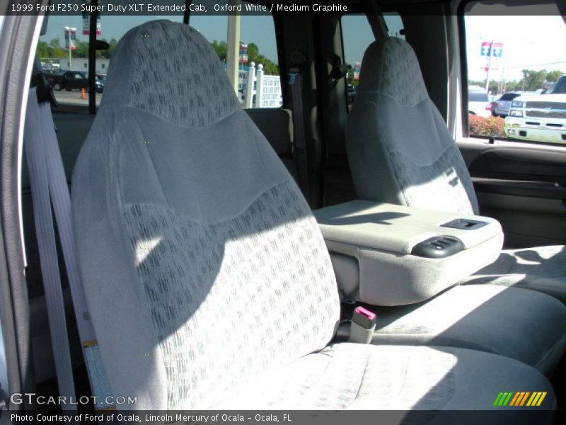 Oxford White / Medium Graphite 1999 Ford F250 Super Duty XLT Extended Cab