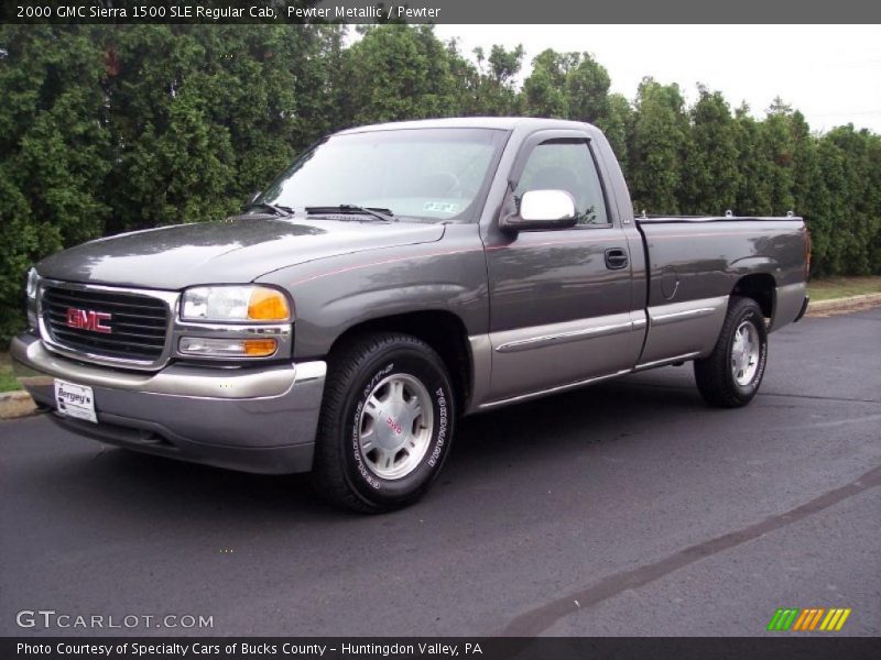 Pewter Metallic / Pewter 2000 GMC Sierra 1500 SLE Regular Cab