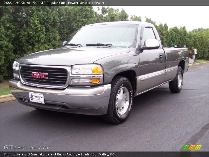 Pewter Metallic / Pewter 2000 GMC Sierra 1500 SLE Regular Cab