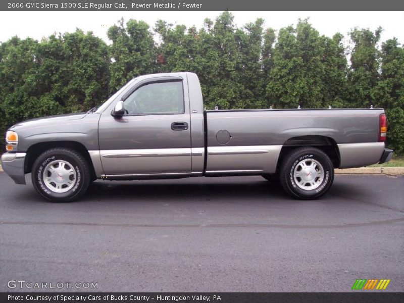 Pewter Metallic / Pewter 2000 GMC Sierra 1500 SLE Regular Cab