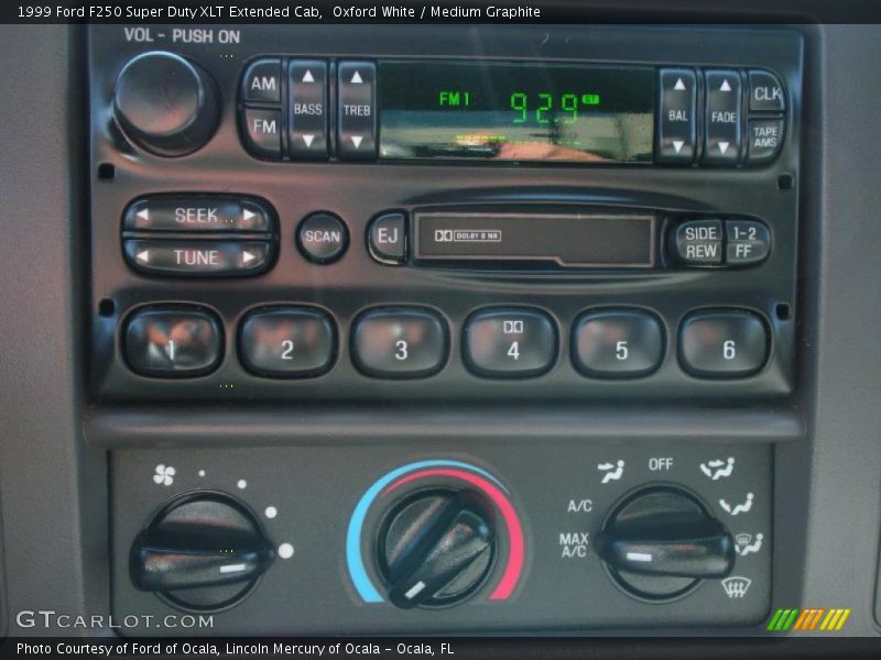 Oxford White / Medium Graphite 1999 Ford F250 Super Duty XLT Extended Cab