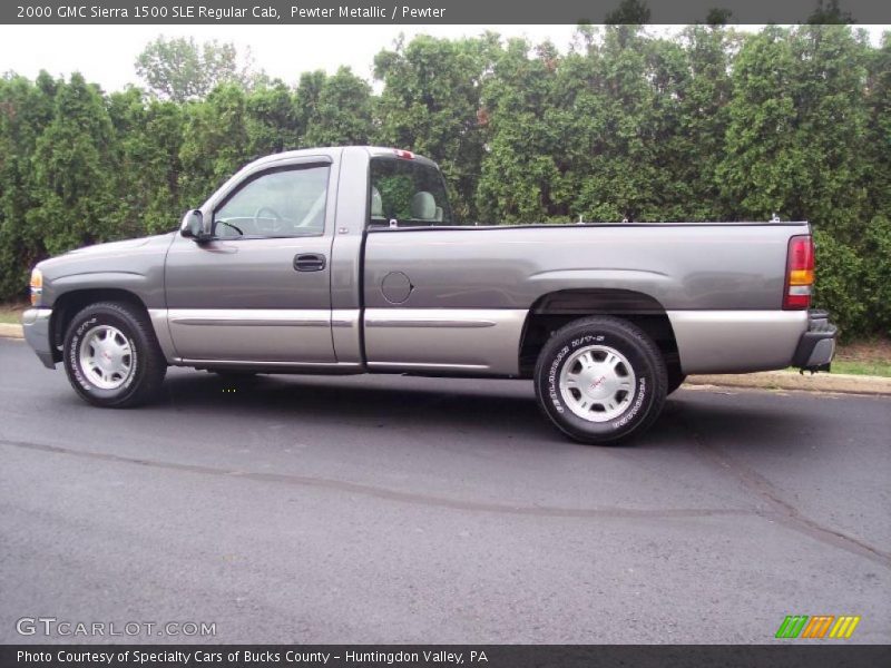Pewter Metallic / Pewter 2000 GMC Sierra 1500 SLE Regular Cab