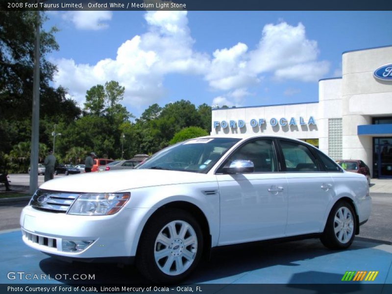 Oxford White / Medium Light Stone 2008 Ford Taurus Limited