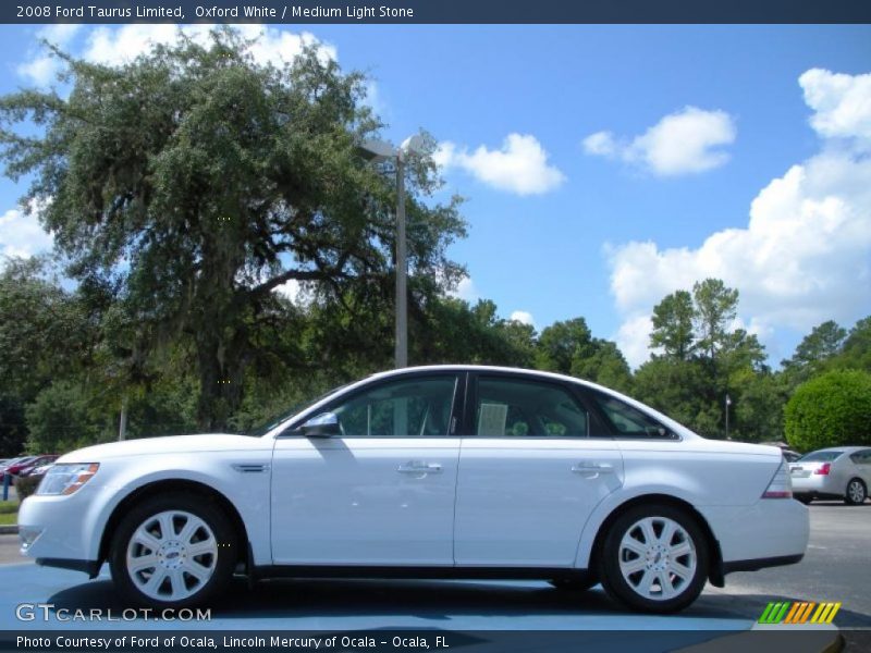 Oxford White / Medium Light Stone 2008 Ford Taurus Limited