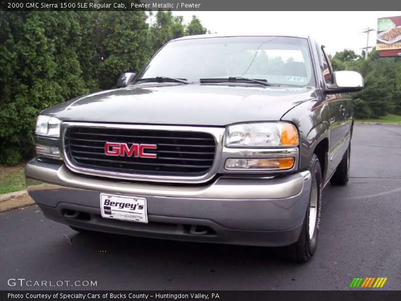 Pewter Metallic / Pewter 2000 GMC Sierra 1500 SLE Regular Cab