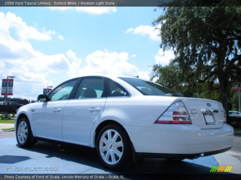 Oxford White / Medium Light Stone 2008 Ford Taurus Limited