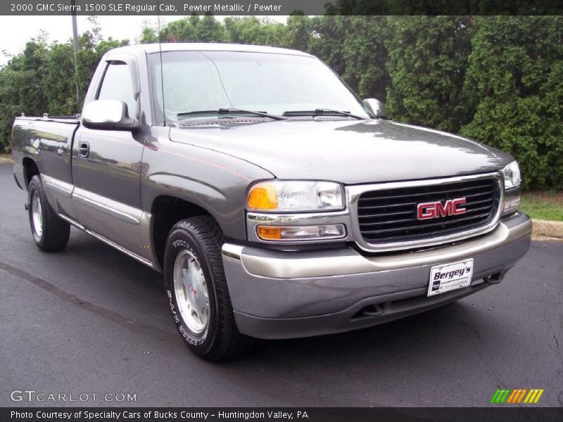 Pewter Metallic / Pewter 2000 GMC Sierra 1500 SLE Regular Cab
