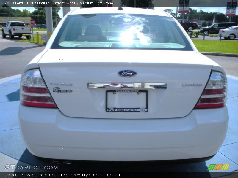 Oxford White / Medium Light Stone 2008 Ford Taurus Limited