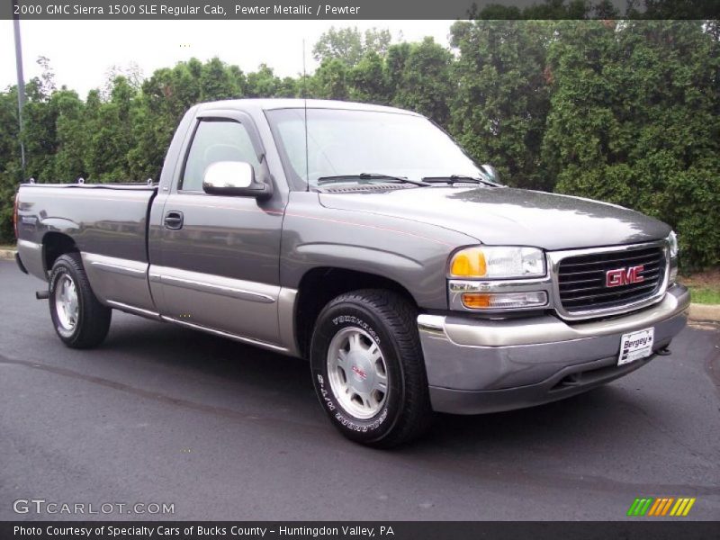 Pewter Metallic / Pewter 2000 GMC Sierra 1500 SLE Regular Cab