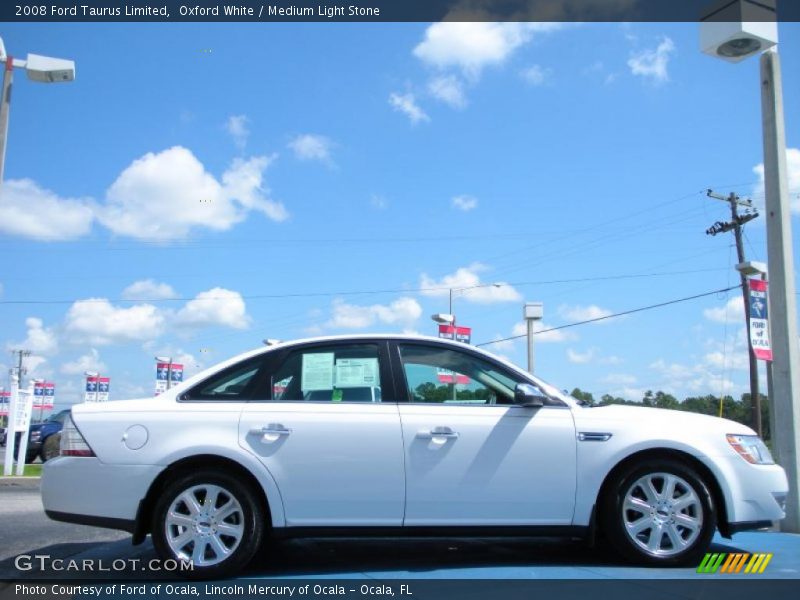 Oxford White / Medium Light Stone 2008 Ford Taurus Limited