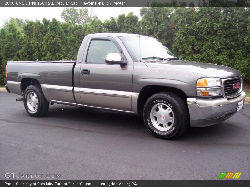 Pewter Metallic / Pewter 2000 GMC Sierra 1500 SLE Regular Cab
