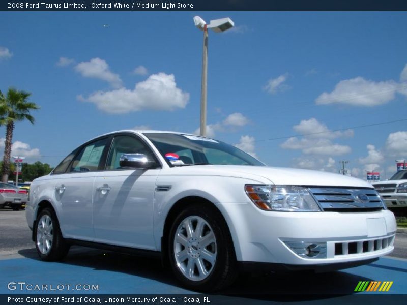 Oxford White / Medium Light Stone 2008 Ford Taurus Limited