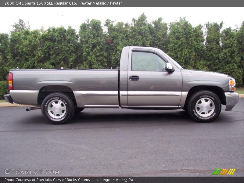 Pewter Metallic / Pewter 2000 GMC Sierra 1500 SLE Regular Cab