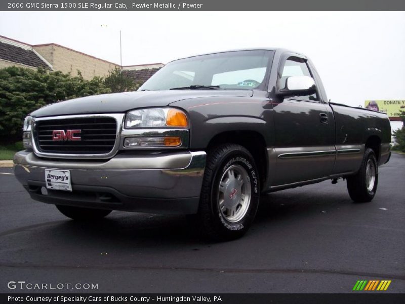 Pewter Metallic / Pewter 2000 GMC Sierra 1500 SLE Regular Cab