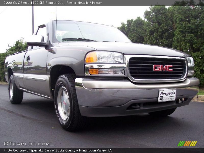 Pewter Metallic / Pewter 2000 GMC Sierra 1500 SLE Regular Cab