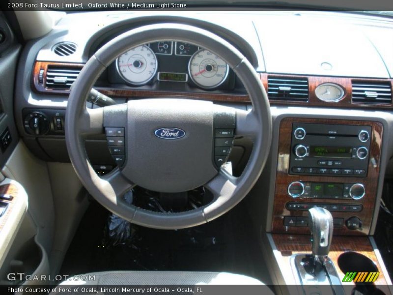 Oxford White / Medium Light Stone 2008 Ford Taurus Limited